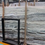 Black  white onyx slab and tiles for countertops