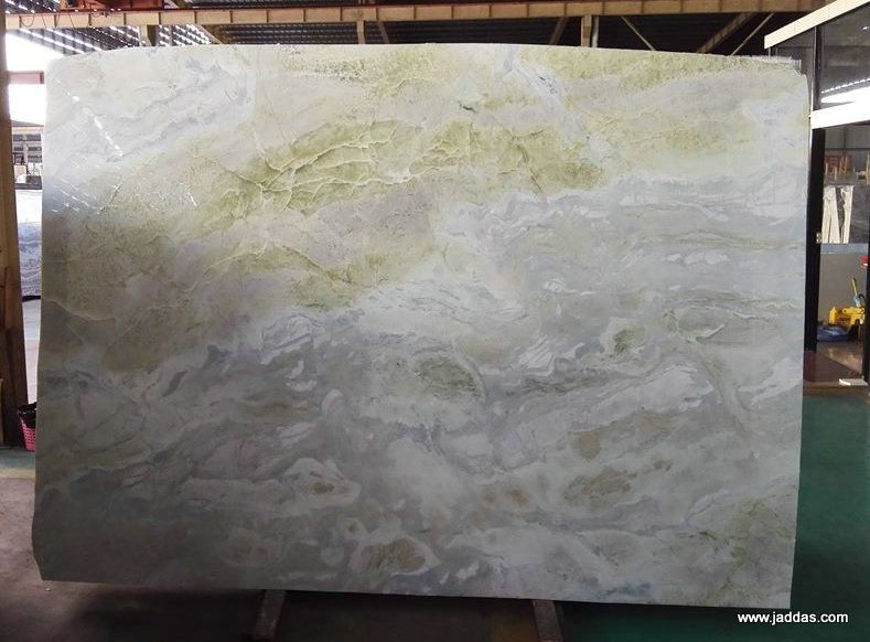 Blue sky jade stone slab and tiles for countertops