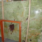 Classical green onyx slab and tiles for countertops