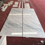 Elegant white marble slab with competitive price