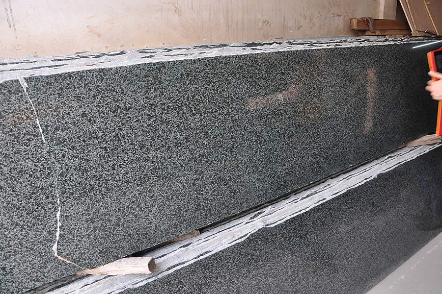 Forest green granite