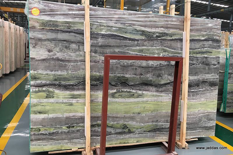 Green bamboo marble slab with competitive price – Jaddas Stone