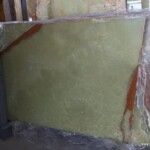 Green onyx slab and tiles for countertops
