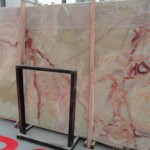Green onyx slab and tiles for countertops
