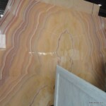 Orange onyx slab and tiles for countertops