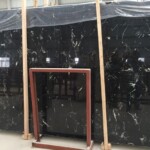 Prince black marble slab with competitive price