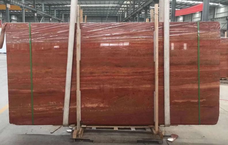 Red Travertine Marble