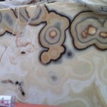 White fragrant onyx slab and tiles for countertops