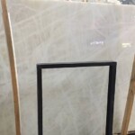 White ice onyx slab and tiles for countertops