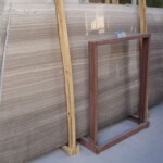 Wooden brown marble slab with competitive price