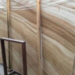 Wooden onyx marble slab with competitive price