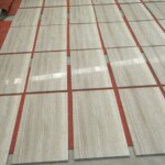 Wooden white marble slab with competitive price